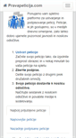 Mobile Screenshot of pravapeticija.com